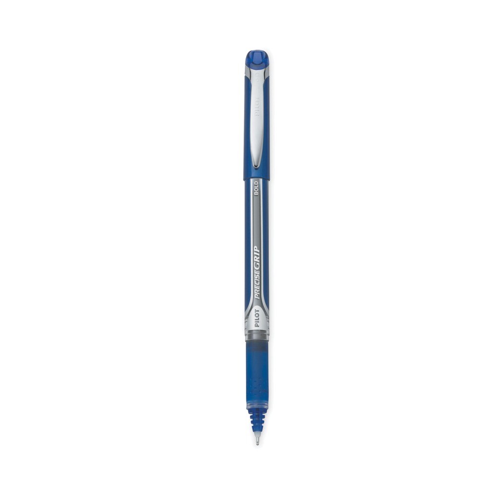 Pilot 28902 1 mm Bold Precise Grip Stick Roller Ball Pen - Blue (1-Dozen) New