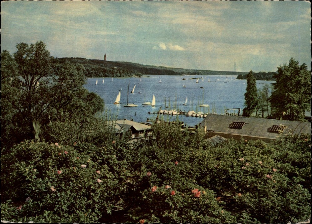 Havel Berlin Germany view vintage postcard v155