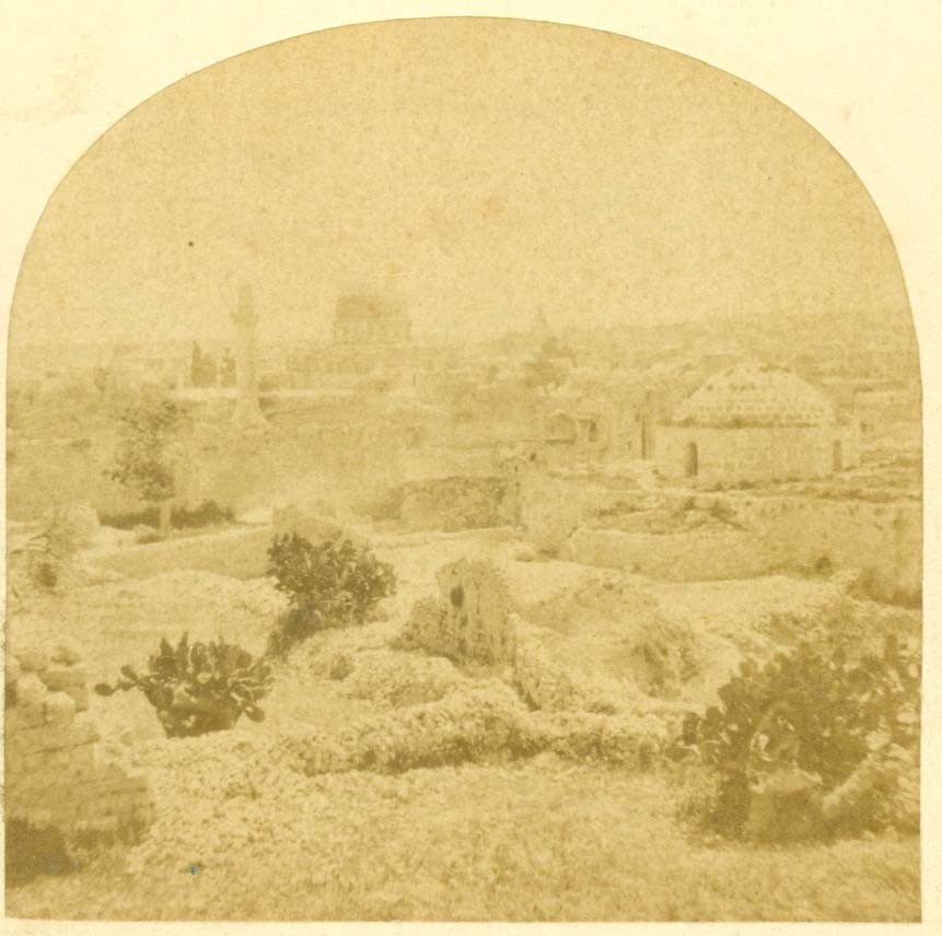B4219~ JERUSALEM 1850’s Stereoview #409 by Francis Frith, London