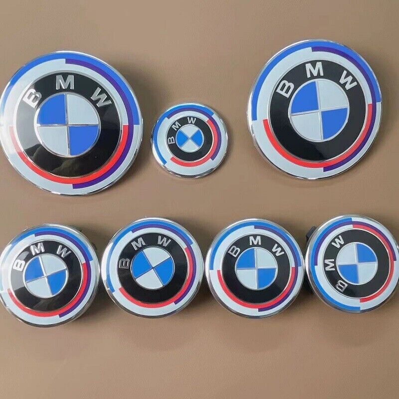 7PC Steering Wheel Hood Truck Emblem HubCaps Kit Set 50th Anniversary