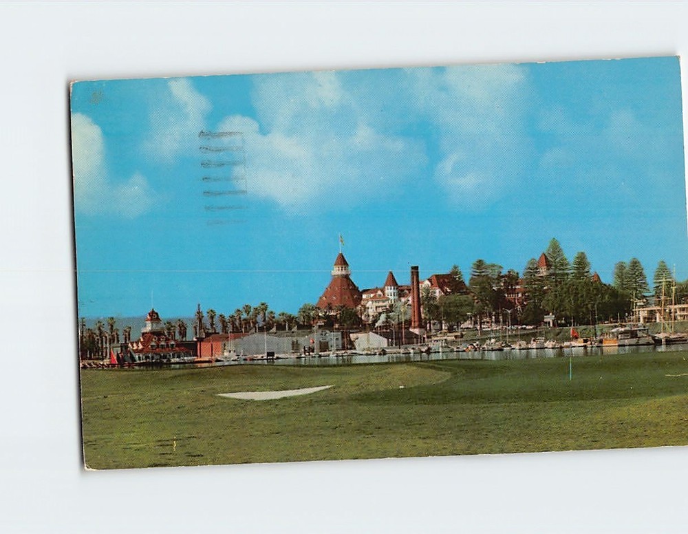 Postcard The golf course Hotel Del Coronado California USA