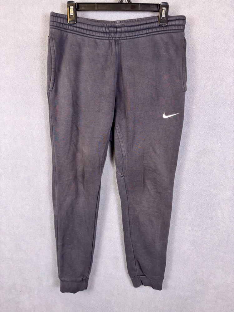 Nike Jogger Mens M Medium Black Sportswear Sweatpants Blue Tag Drawstring