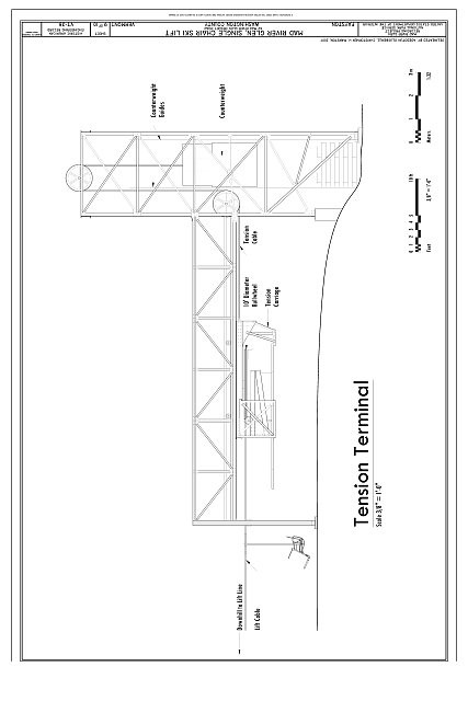 TENSION TERMINAL - Mad River Glen, Single Chair Ski Lift, 62 Mad River Glen