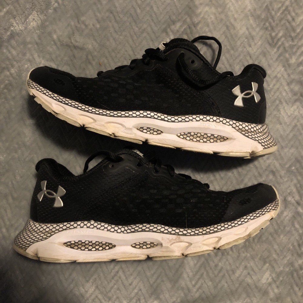 Womens Under Armour Hovr Infinite 3 Black Athletic Running Sneakers Size 8