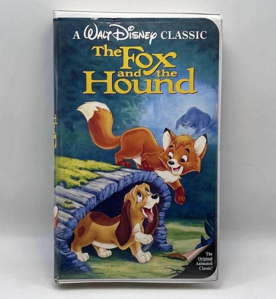 The Fox & Hound VHS Disney Video Tape Black Diamond Vintage Clamshell Nearly New