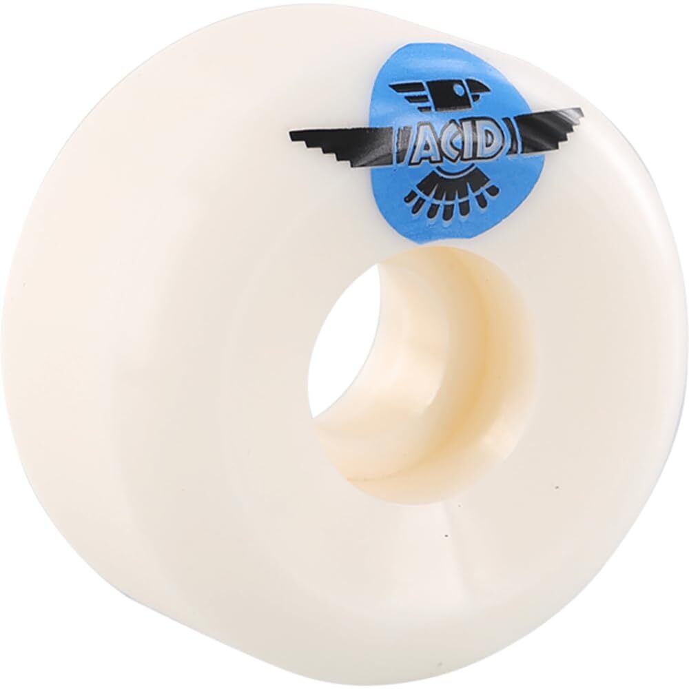 Acid Type A Sidecut Thunder Pigeon 52mm 101A White Skateboard Wheels (Set of 4)