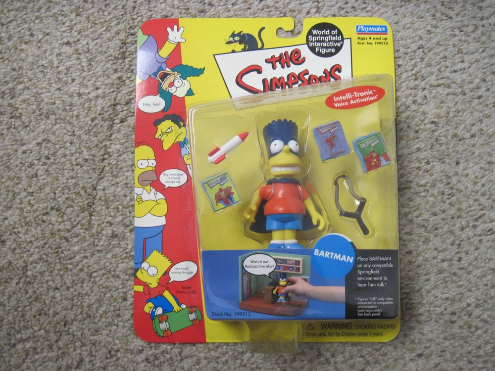 Playmates Toys Simpsons Series 5 Bartman Interactive Action Figure