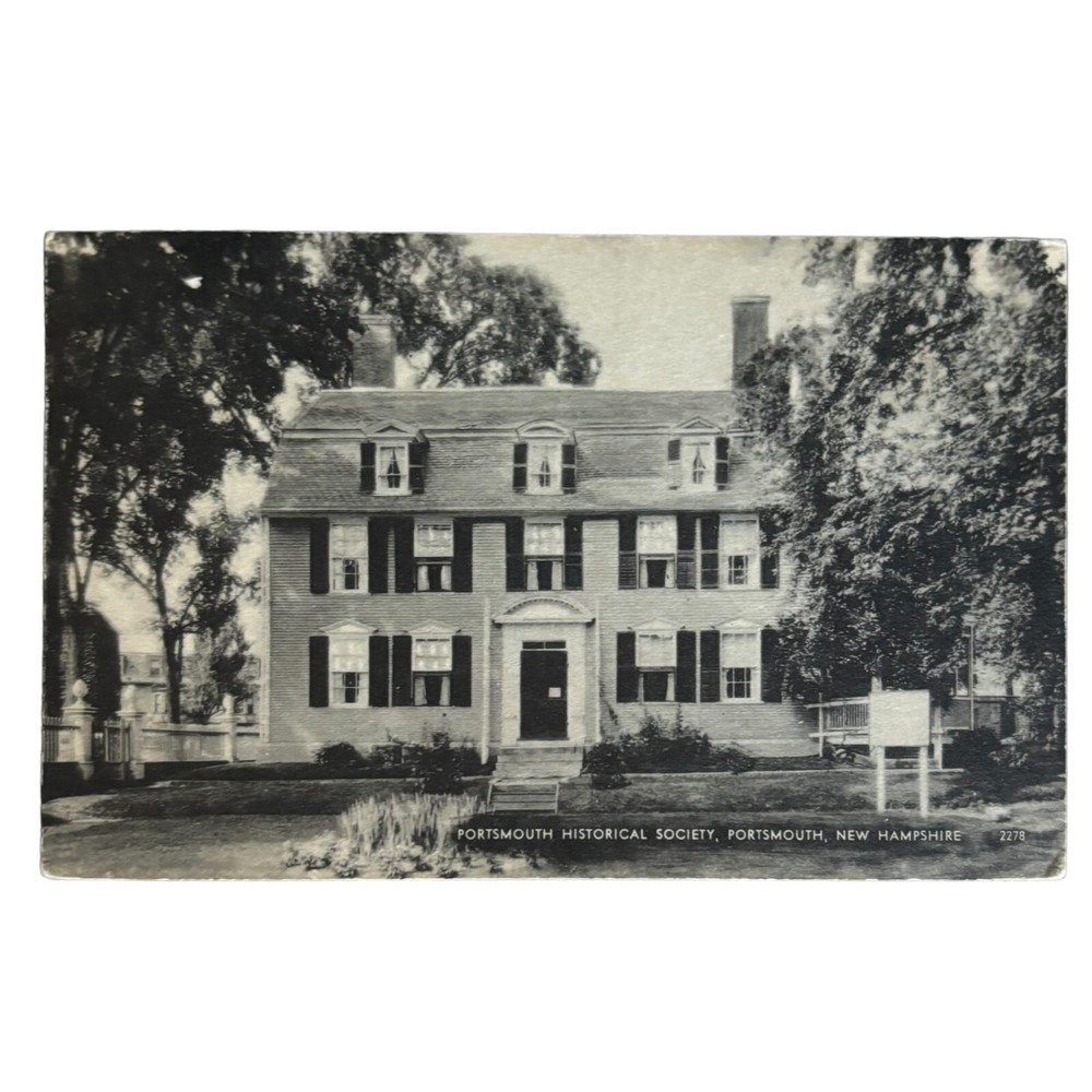 Photo Postcard B/W RPPC Portsmouth Historical Society New Hampshire 2278
