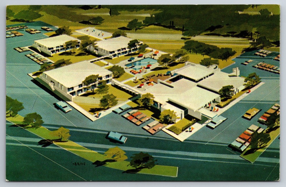 MA, Boston, Fenway North Motor Hotel, Artist Concept, Vintage Postcard