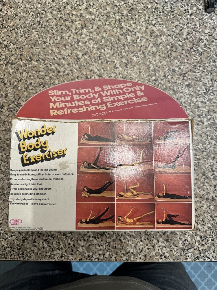 Vintage 1970s Wonder Body Exerciser 3060 Box Pulley System Fitness Equipment