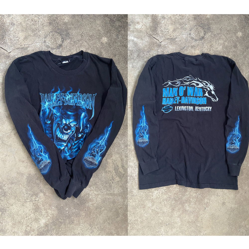Vintage Harley-Davids0n L/S clown 2000‘s Long Sleeve Shirt