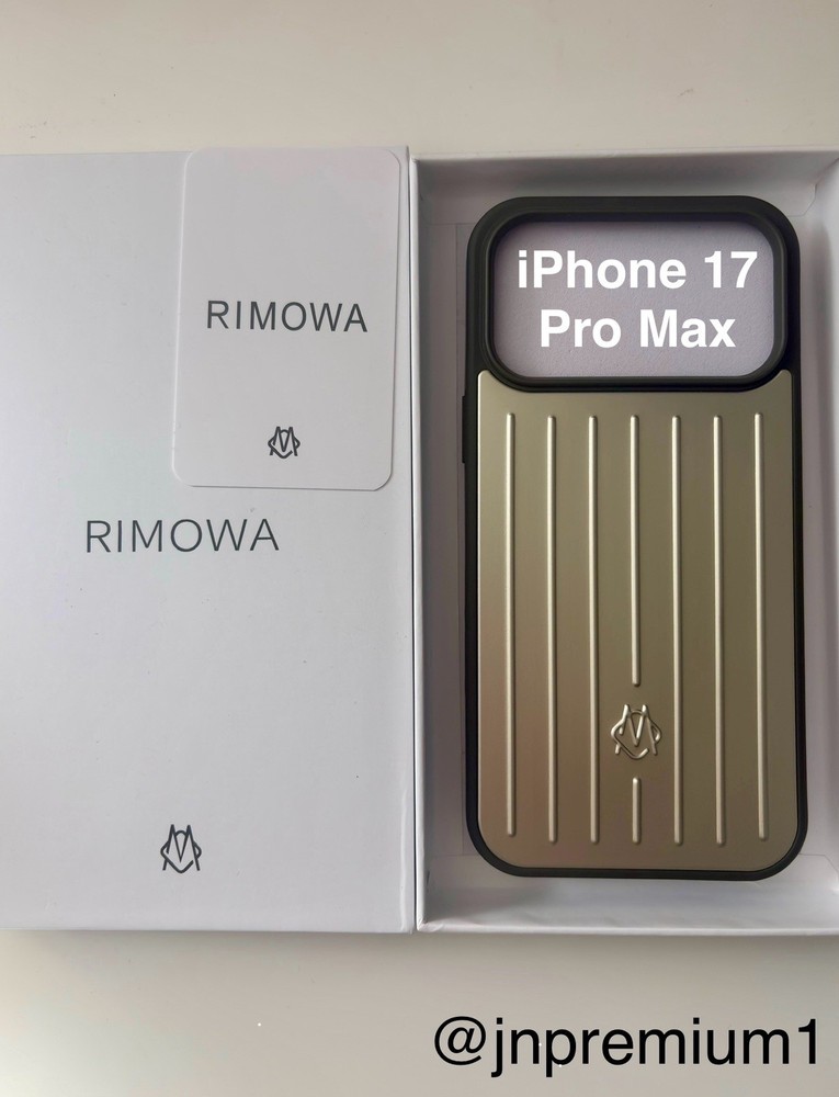 RIMOWA iPhone 17 Pro Max Case Gold Titanium | Made in Germany | Brand New 🇬🇧