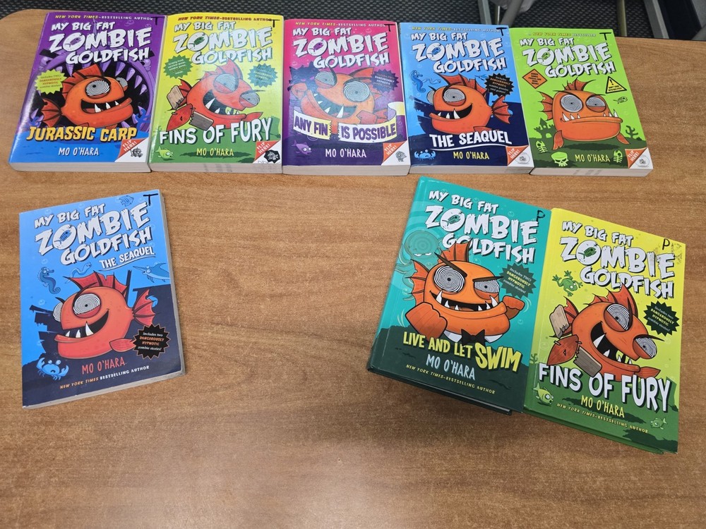 My Big Fat Zombie Goldfish Series 8 Books Paperback Journal Funbook Fin Swim Lot