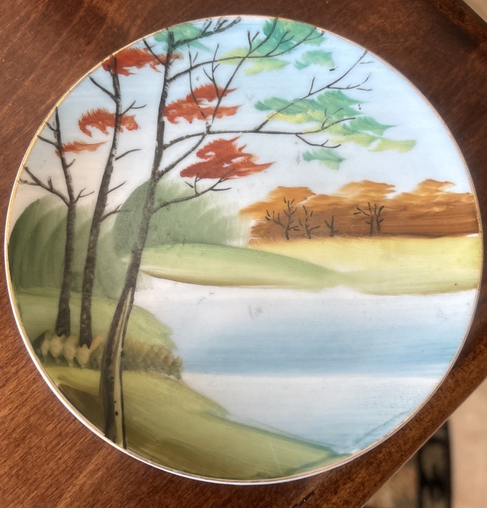 Vintage Hand Painted Acme China Decorative Plate Made In Japan