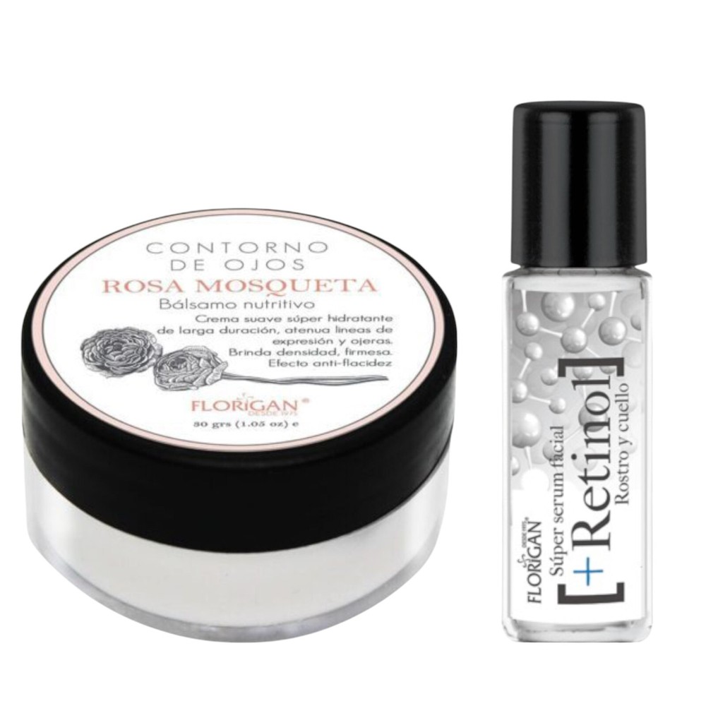 Super Suero Facial Retinol 12ml + Balsamo Contorno Ojos Rosa Mosqueta 30g
