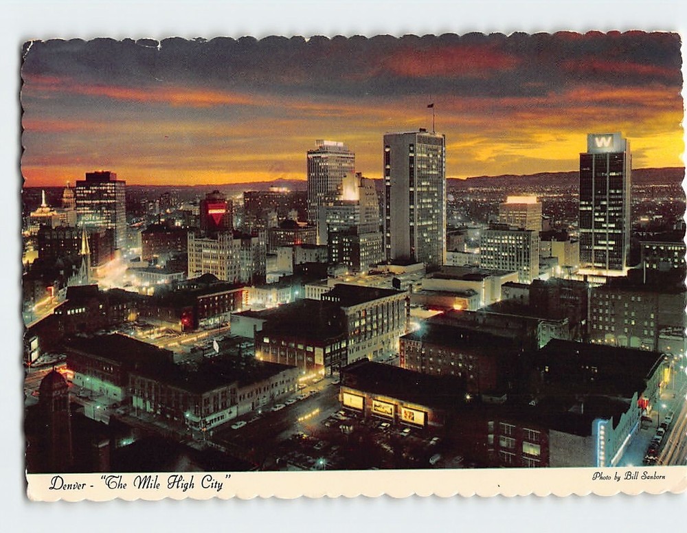 Postcard The Mile High City Denver Colorado USA