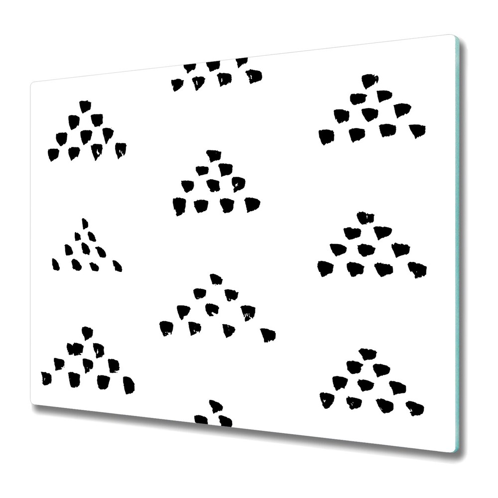 Glass Worktop Kitchen Chopping Board Scandinavian Style Simple Geometric 60x52