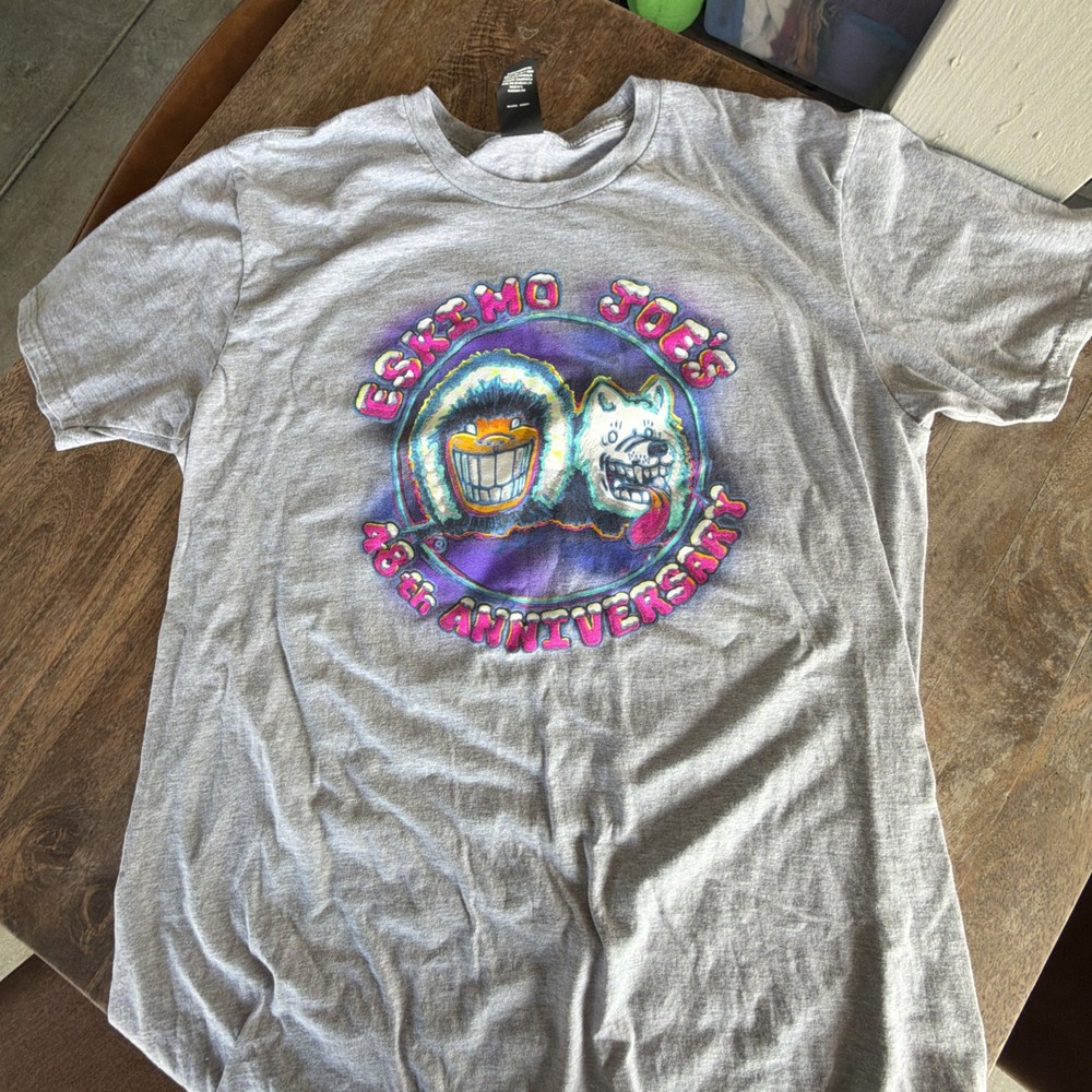 Hanes Perfect T Eskimo Joes 48th Anniversry Double Sided T-Shirt Large
