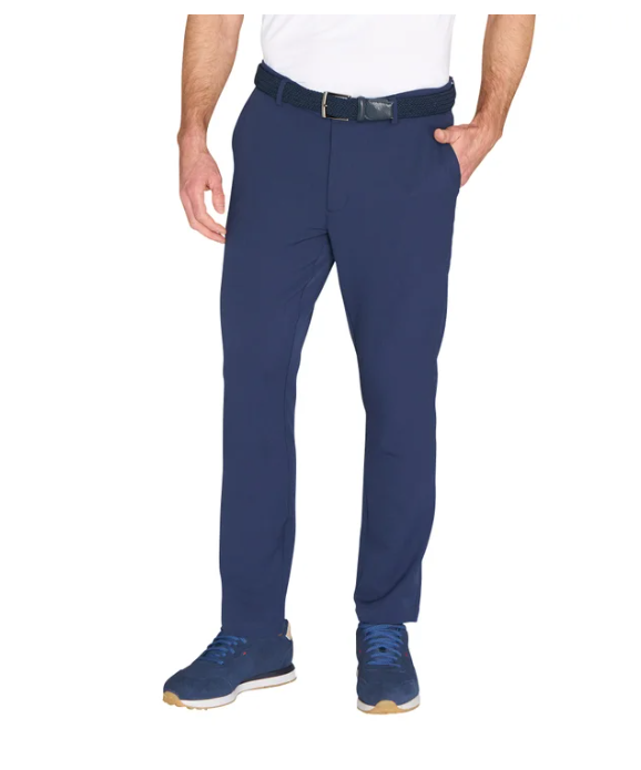 Greg Norman Men's Textured Stretch Chino Pant Blue Size 40x29