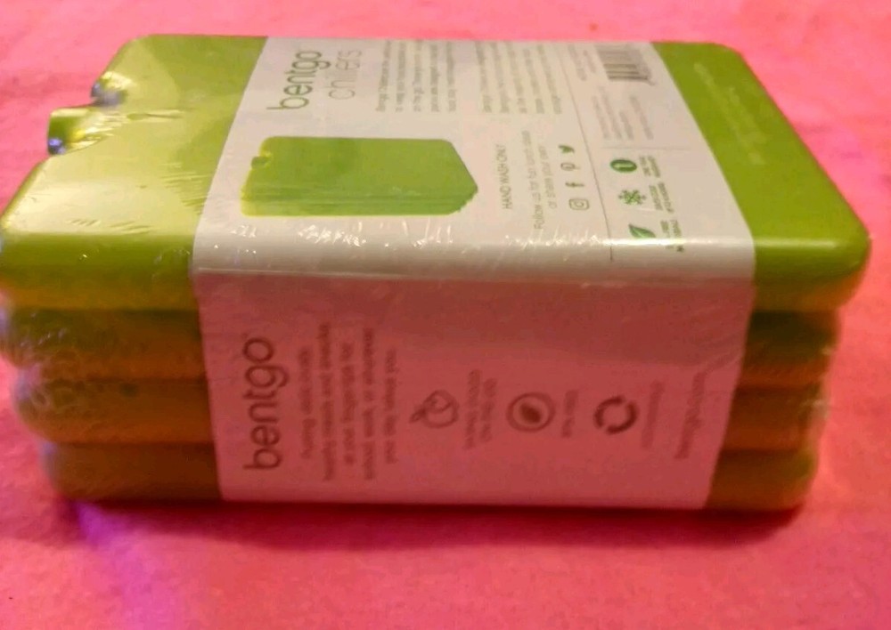 Bentgo Chillers Slim & Reusable Ice Packs BPA Free Stays Cold Up To 4 Hours 4ct
