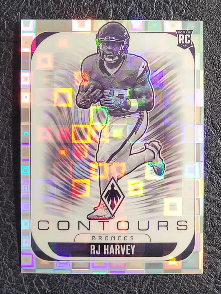 RJ Harvey 2025 Phoenix 10 Contours Rookie Insert /249 Pandora RC Broncos Knights