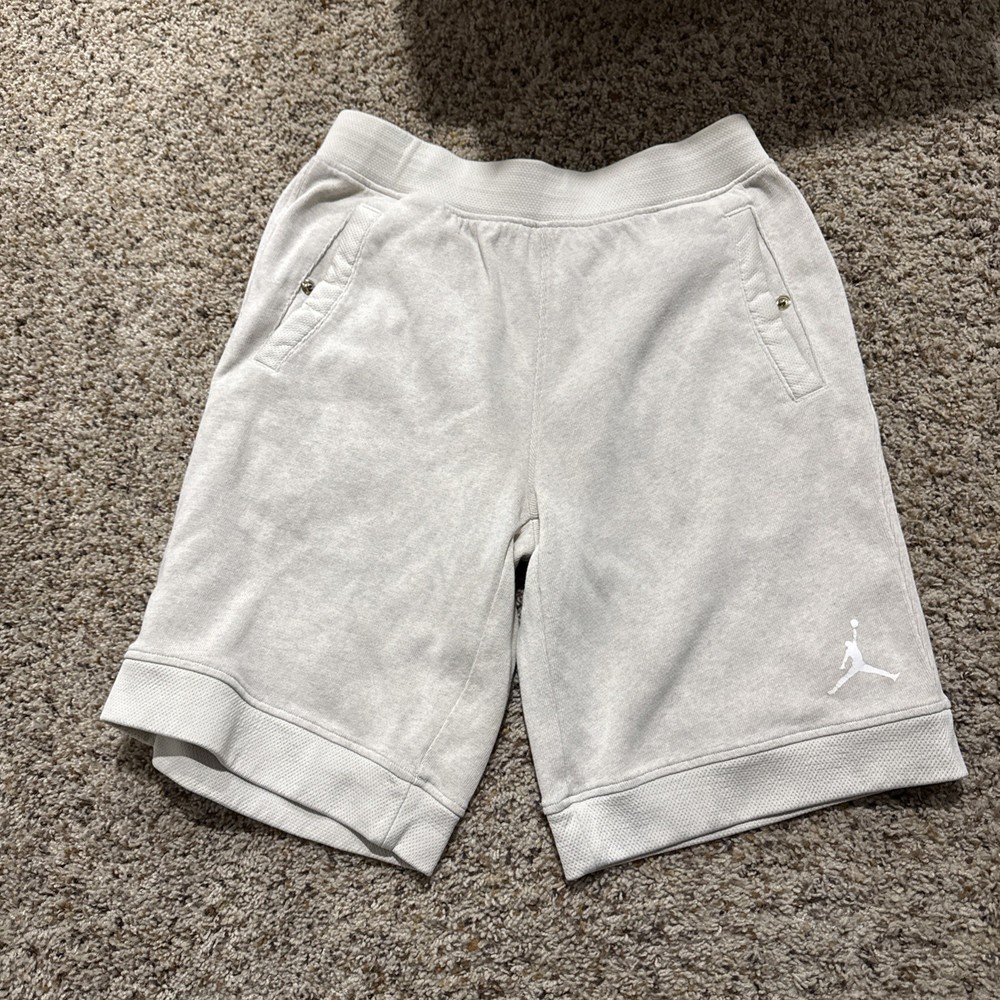 Jordan Brand Men's khaki Mesh Athletic Basketball Shorts Size L
