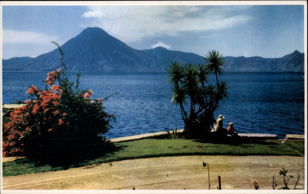 Lake Atitlan Solola Guatemala vintage postcard s277