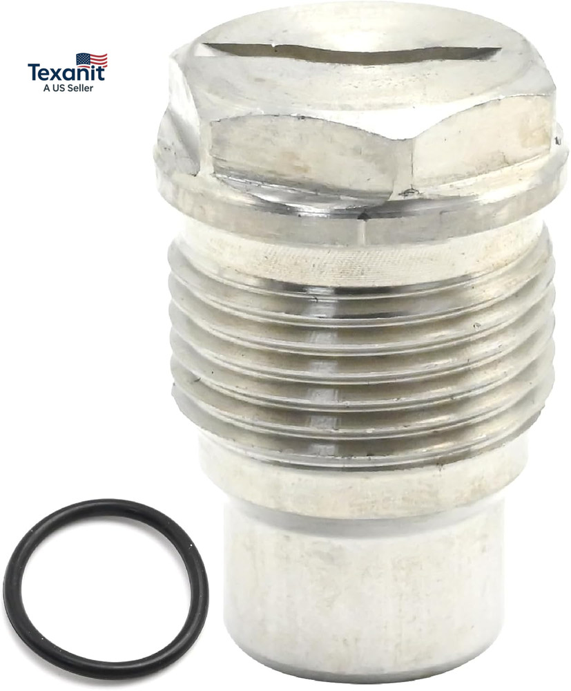 113073000 Fuel Rail Plug with Viton O-Ring, Replacement for GM 6.6L LLY LBZ LMM