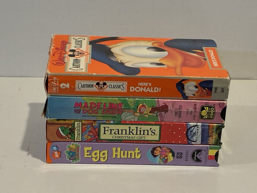 Lot Of 4 Children’s VHS Movies