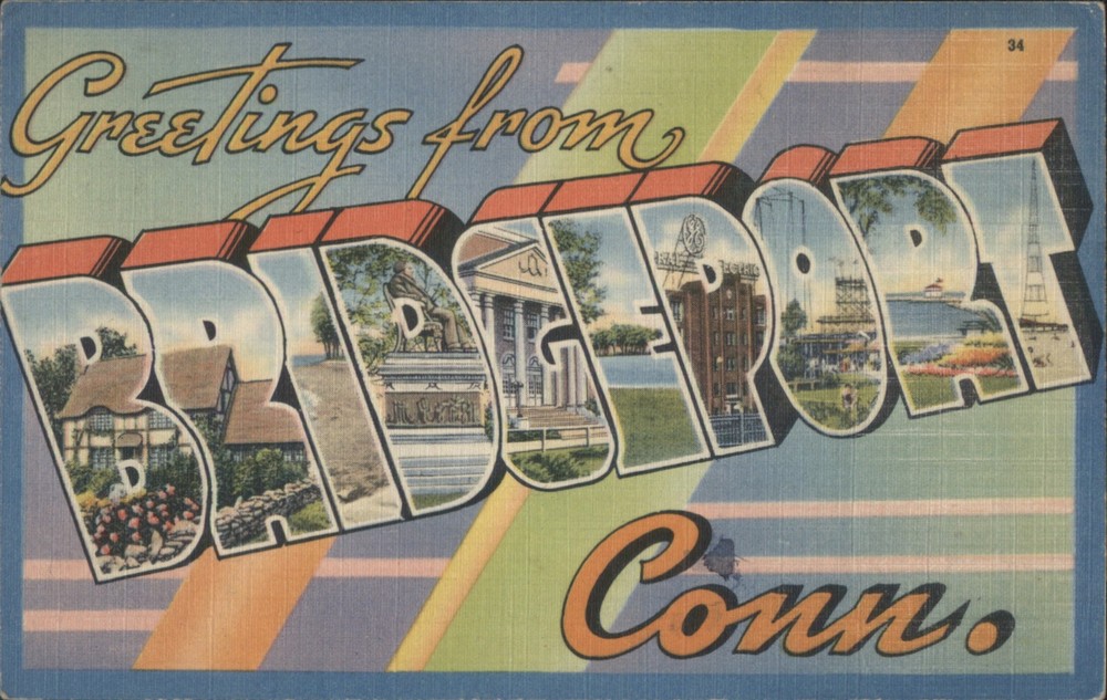 Branford, Connecticut CT Greetings from BRADFORD Conn. Letter Views Postcard