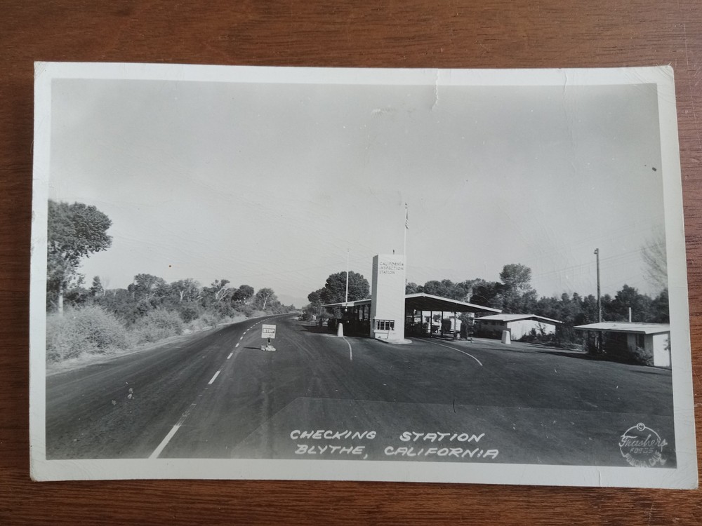c1947 Checking Station, Blythe, Riverside County, CA, Frasher's Fotos