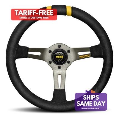 Momo Automotive R1907/33S, One Mod Drift Steering Wheel Black Suede Performance