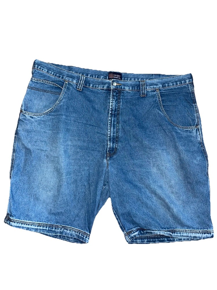 Harbor Bay HB Sport Men's 52 Custom Hemmed Denim Shorts Big & Tall Blue 11