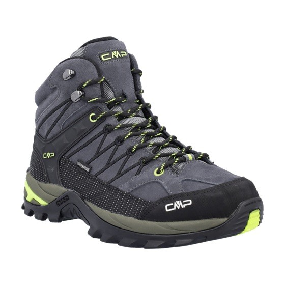 CMP RIGEL MID Trekking Shoes Col Grey Yellow Fluo