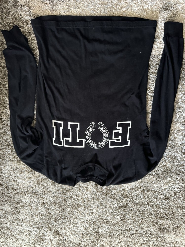Foti Chrome Hearts White Long Sleeve Shirt Size medium