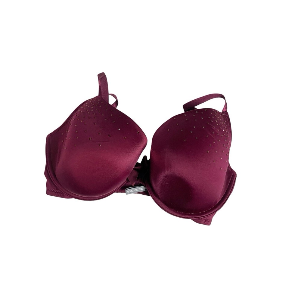 Aerie Katie Garnet Red Sequins Bra Size 34DD NWOT