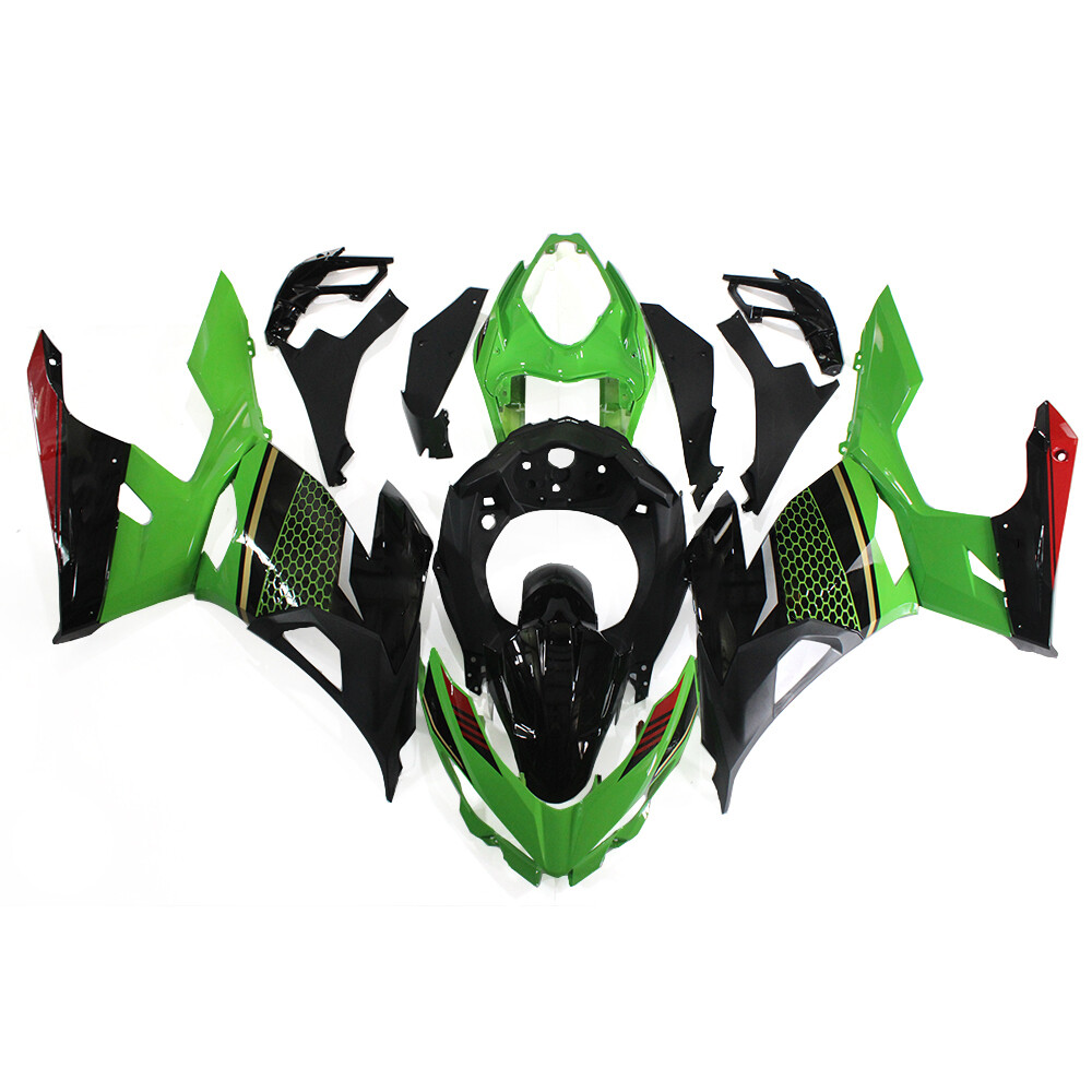 Injection Green Black Fairing Kit for 2018-2023 Kawasaki Ninja 400 ABS Bodywork