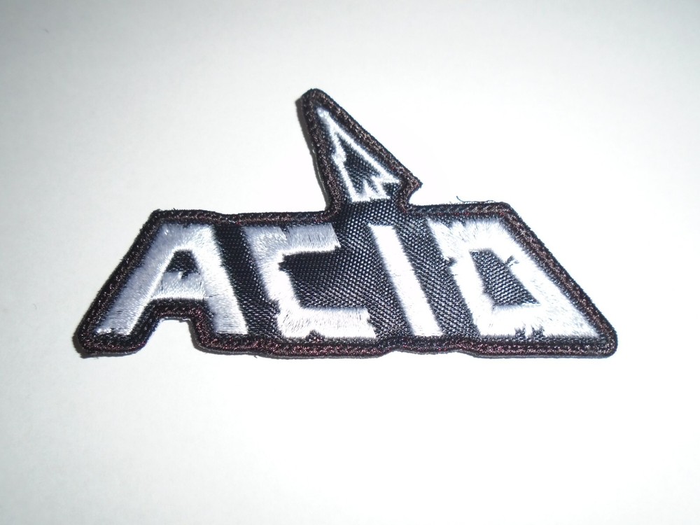 ACID SPEED METAL embroidered iron on patch for jackets and vests  -image