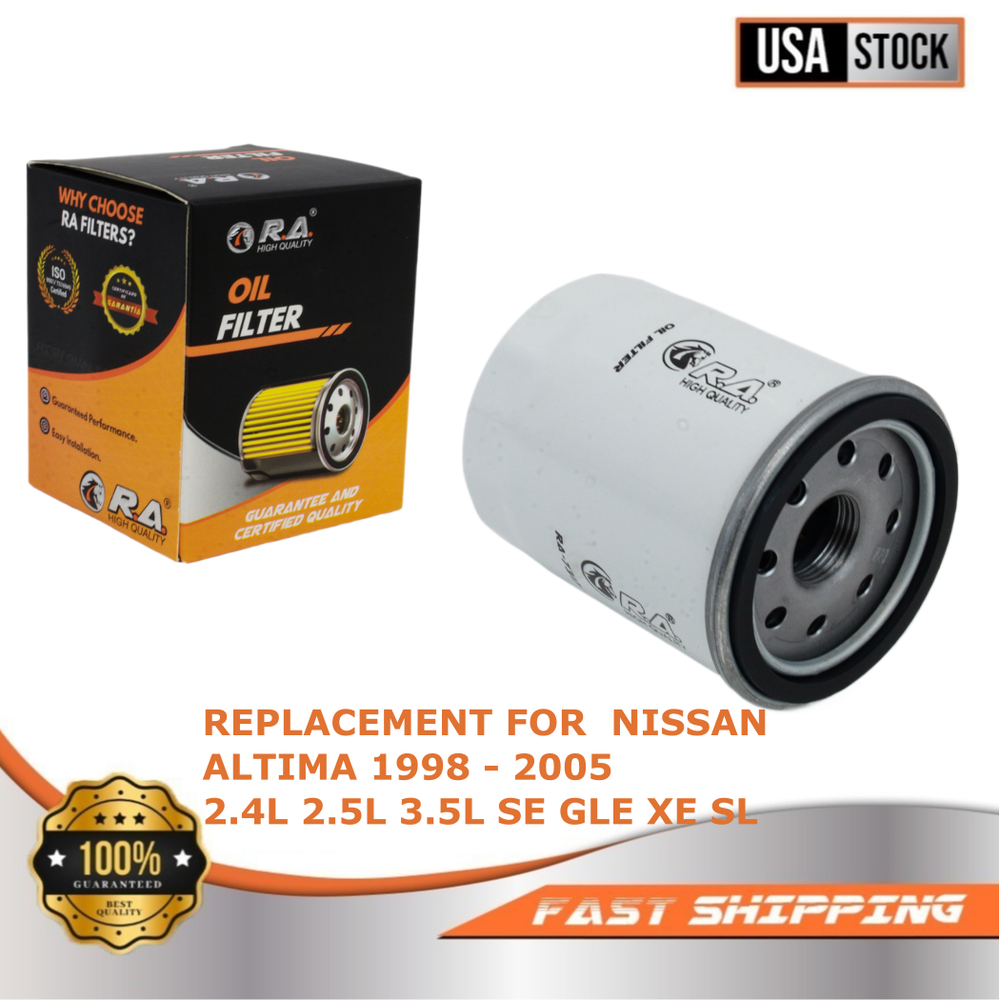 7317 Engine Oil Filter for NISSAN ALTIMA 1998 - 2005 2.4L 2.5L 3.5L SE GLE XE SL