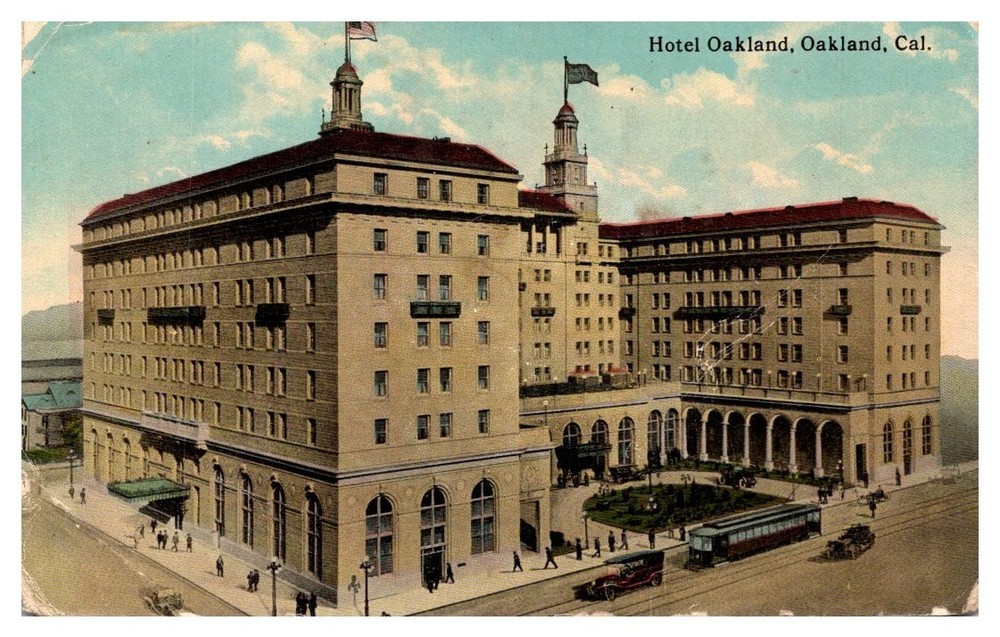 c1910 Elevation View Hotel Oakland Oakland California Vintage Postcard