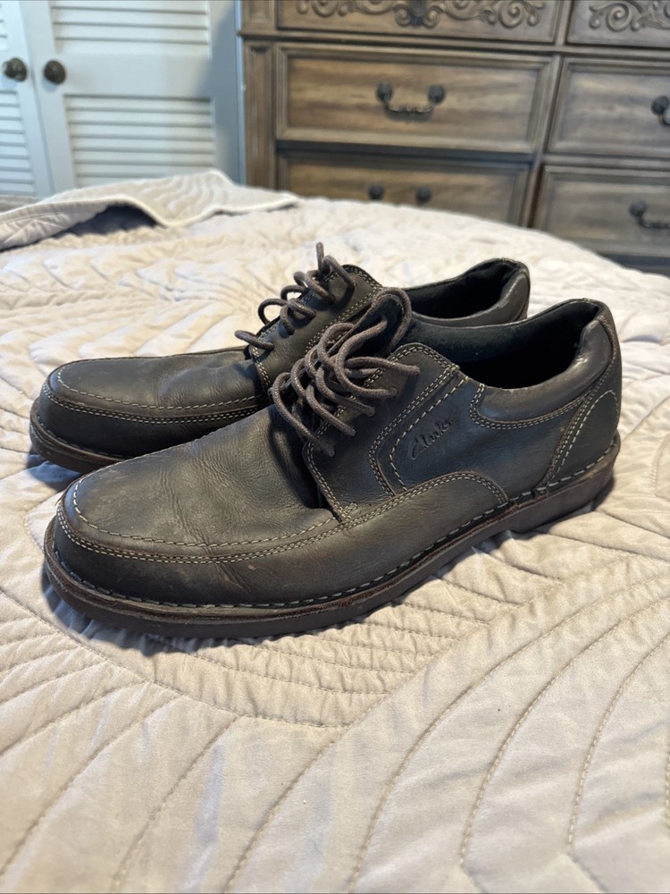 Clarks Doby (62184) Brown Leather Lace up Shoes Men Size 13