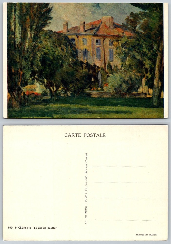 Cézanne Le Jas de Bouffan Art Postcard - Braun & Cie, France
