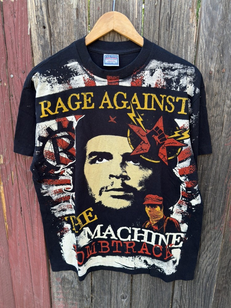 Vintage  Rage Against The Machine Single Stitch Band T Shirt MODERN REPRINT