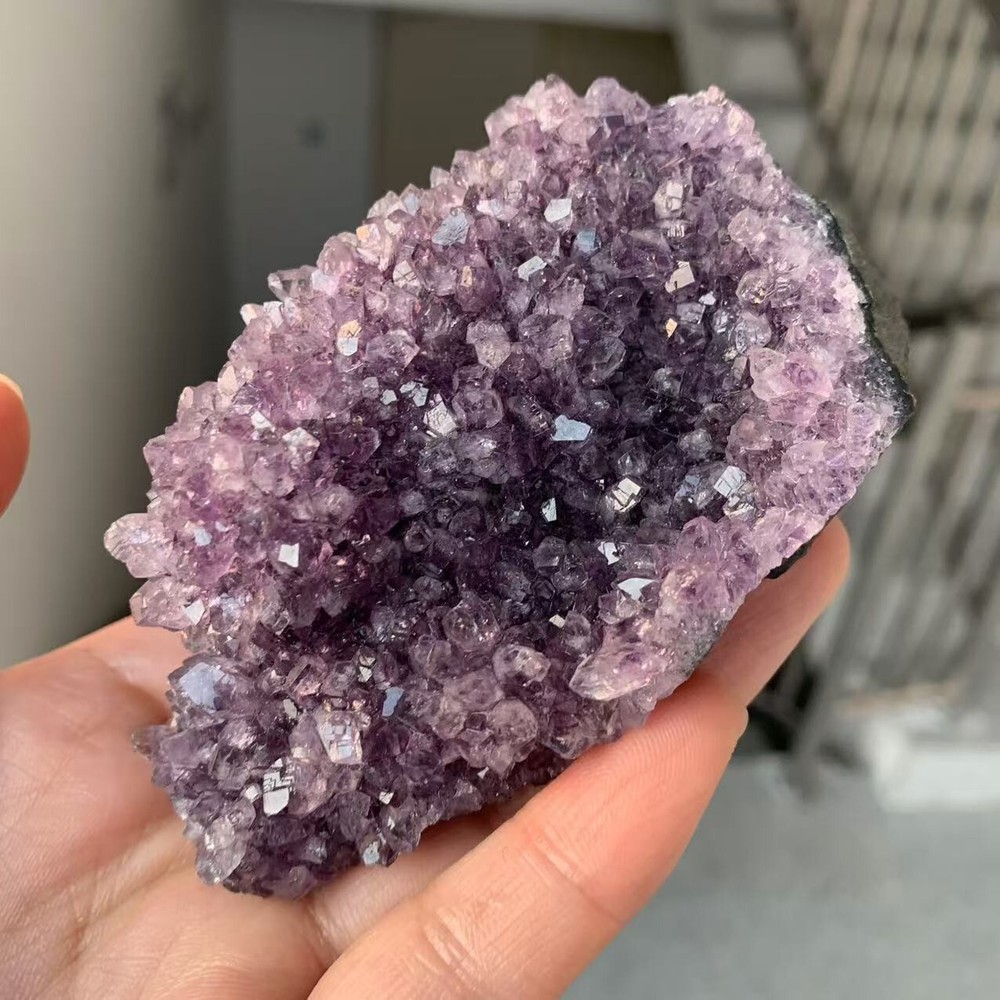 246g natural amethyst agate cave quartz cluster crystal specimens for healing and energy