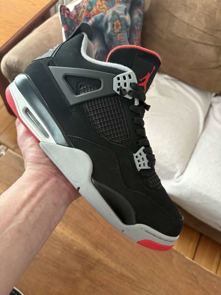 Air Jordan 4 Bred/Black Cement 2019 Size 12 9.5/10 Condition No Box
