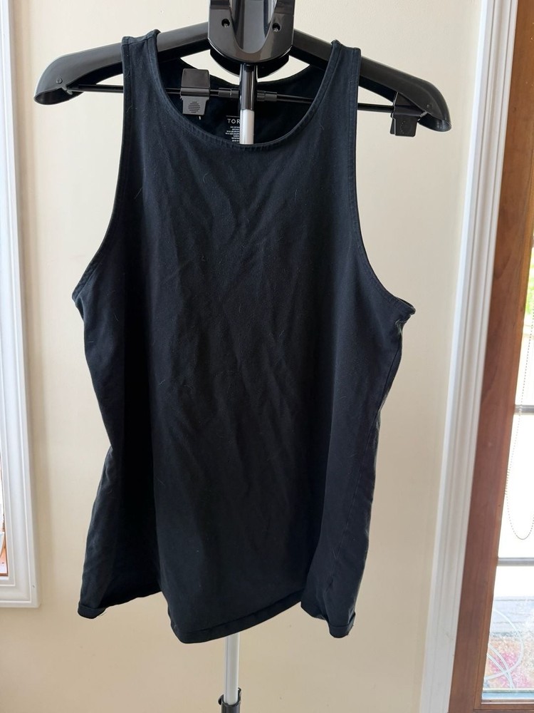 Torrid Black High Neck Fitted Tank Top Size 2
