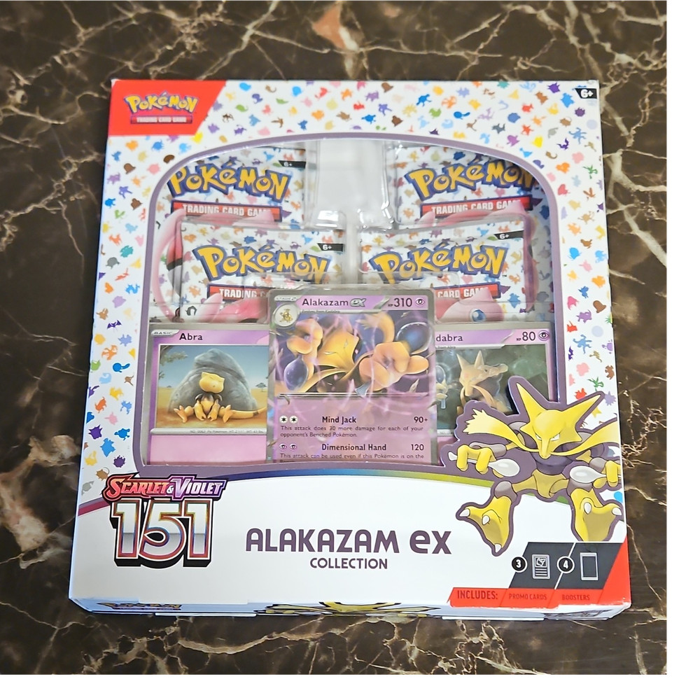 Pokémon Scarlet & Violet 151 Alakazam EX Collection Box Abra Kadabra-image