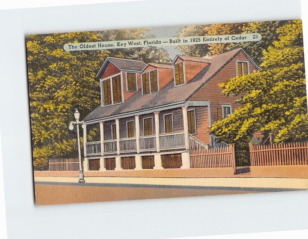 Postcard The Oldest House Key West Florida USA