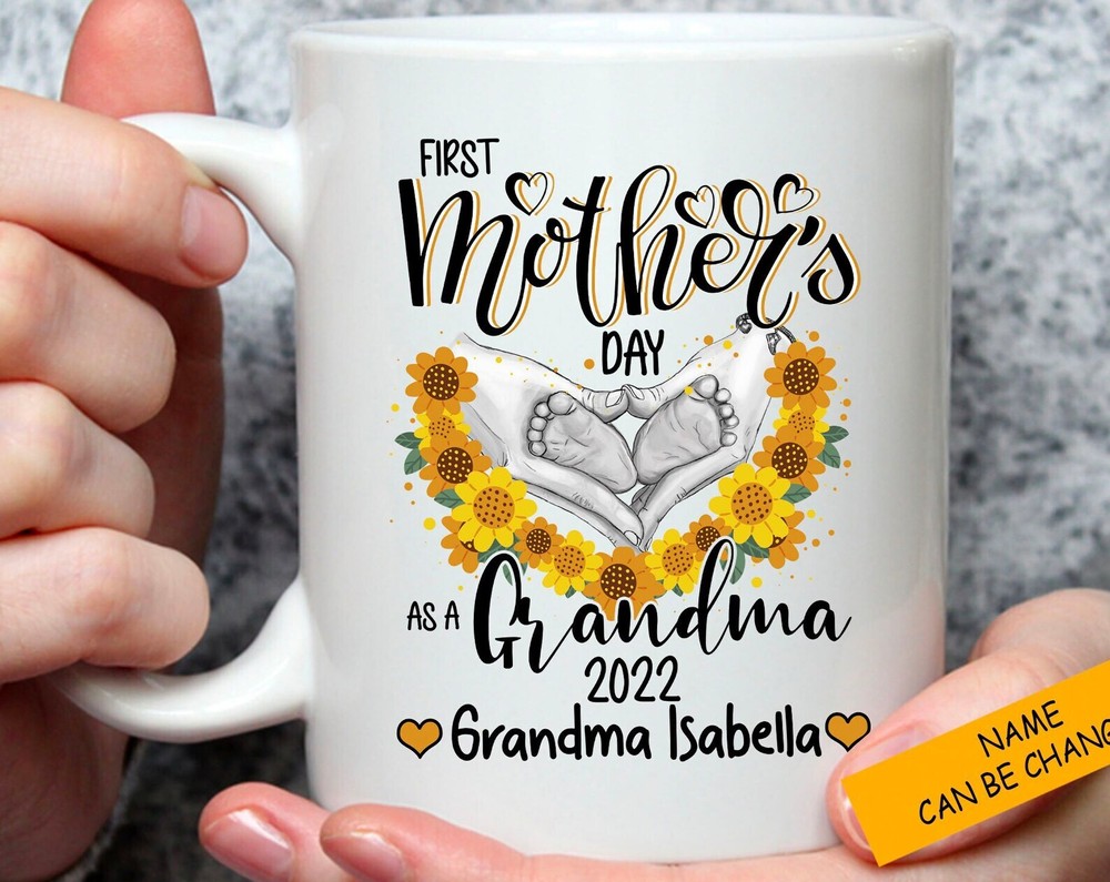 Personalizado Primer Día de la Madre Regalo Personalizado Abuela Regalo Nuevo Bebé Taza Futuro