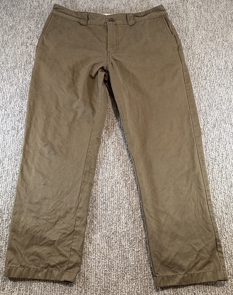 CC Filson Men’s Olive Green Pants Size 36x30* Cotton Poly Blend Pockets